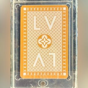 ♦️Louis Vuitton Orange Designer Playing Card